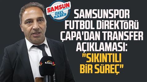 Samsunspor Futbol Direktörü Fuat Çapa Başakşehiri kendi sahasına hapsettik